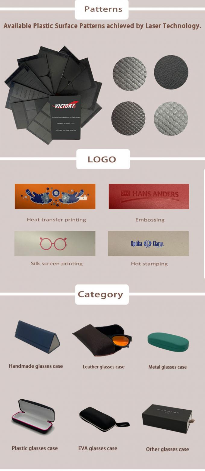 Double Layer Clear Plastic Eyeglass Case