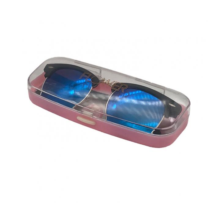 Fancy Shape Custom Glasses Cases , PS ABS Clear Plastic Glasses Case