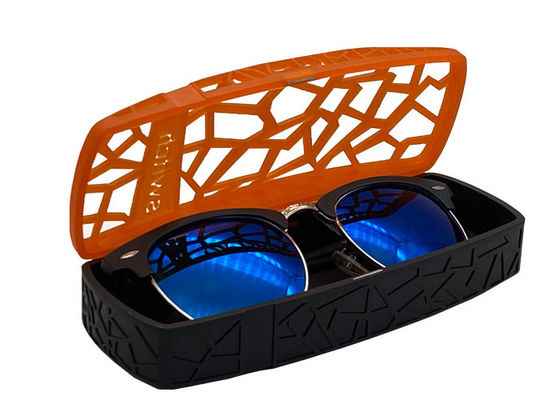 Embossed Custom Glasses Cases , PET Magnetic Sunglasses Case