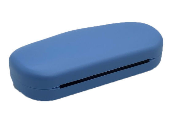 R516 Blue Clamshell Glasses Case , ABS Plastic Custom Printed Glasses Case