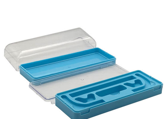 Double Layer Clear Plastic Eyeglass Case