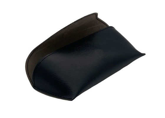 17cm Black Soft Leather Glasses Case