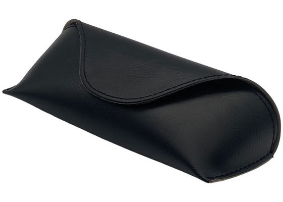 17cm Black Soft Leather Glasses Case