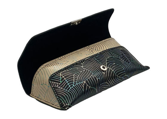 Custom Printing Handmade Leather Glasses Case , Leather Spectacle Case