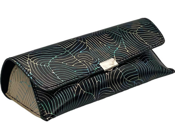 Custom Printing Handmade Leather Glasses Case , Leather Spectacle Case