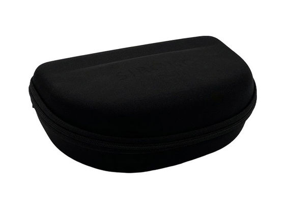 Big Size Logo Printed EVA Zipper Sunglasses Case With Custom Rubber Puller