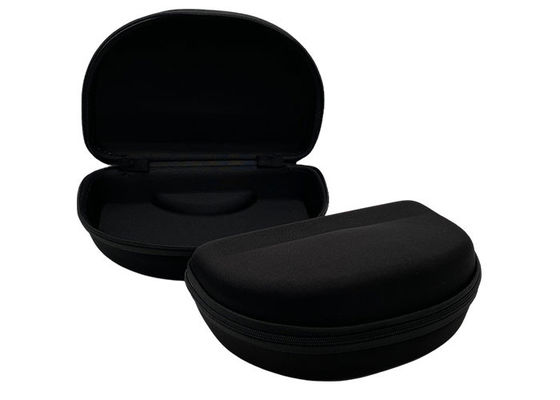 Big Size Logo Printed EVA Zipper Sunglasses Case With Custom Rubber Puller