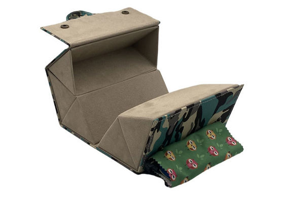 Multi Piece Camouflage Foldable Glasses Case