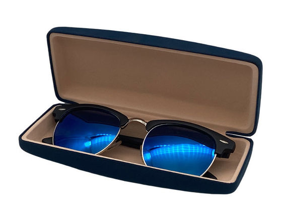 Dark Blue Embossing Hard Clamshell Sunglasses Case