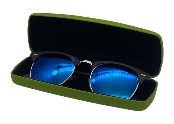 OEM Hard Clamshell Glasses Case , Green Iron Glasses Case