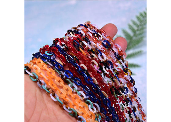 Multi Color 60cm Glasses Rope Chain , Anti Slip Acrylic Glasses Chain