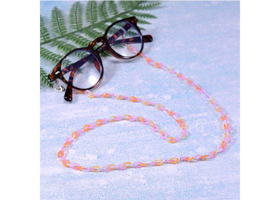 Multi Color 60cm Glasses Rope Chain , Anti Slip Acrylic Glasses Chain