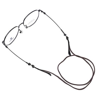 Black Glasses Rope Chain , Nylon Fiber Rope Eyeglass String Holder