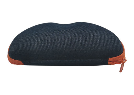 Fabric Velvet EVA Glasses Case , Portable Zip Up Glasses Case