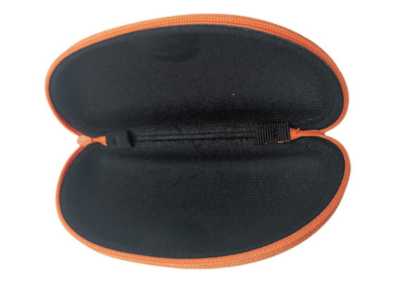 Fabric Velvet EVA Glasses Case , Portable Zip Up Glasses Case