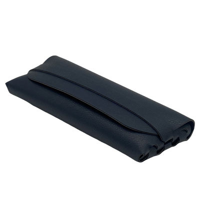 Pu 19cm Slim Leather Glasses Case Packaging Boxes Oem Embossing Logo