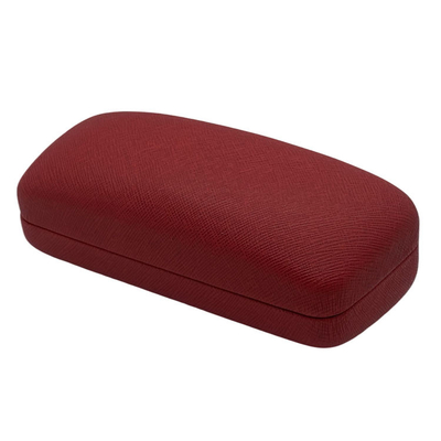 Red 164mm Metal Glasses Case With Logo Printing