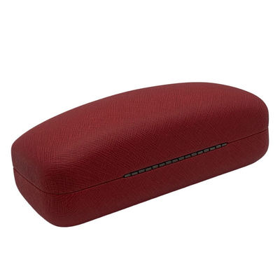 Red 164mm Metal Glasses Case With Logo Printing