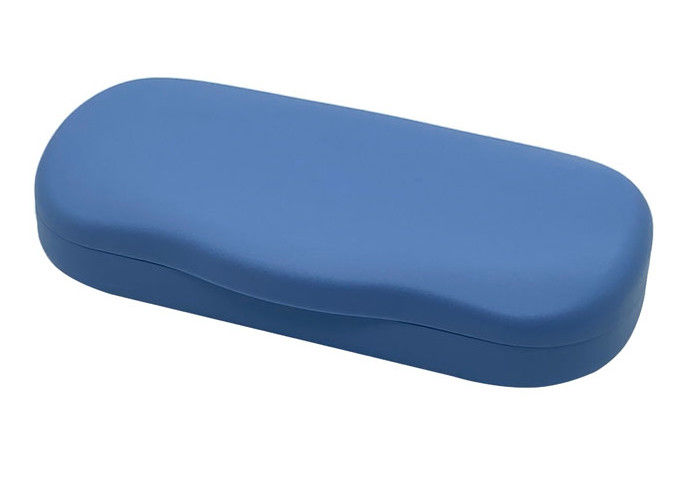 R516 Blue Clamshell Glasses Case , ABS Plastic Custom Printed Glasses Case