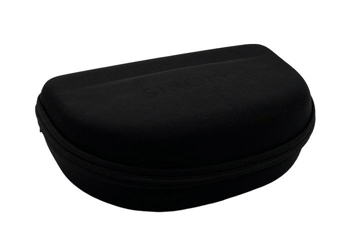 Big Size Logo Printed EVA Zipper Sunglasses Case With Custom Rubber Puller